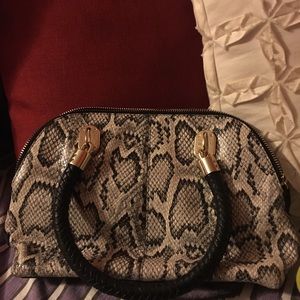 Cole Haan Snakeskin Satchel